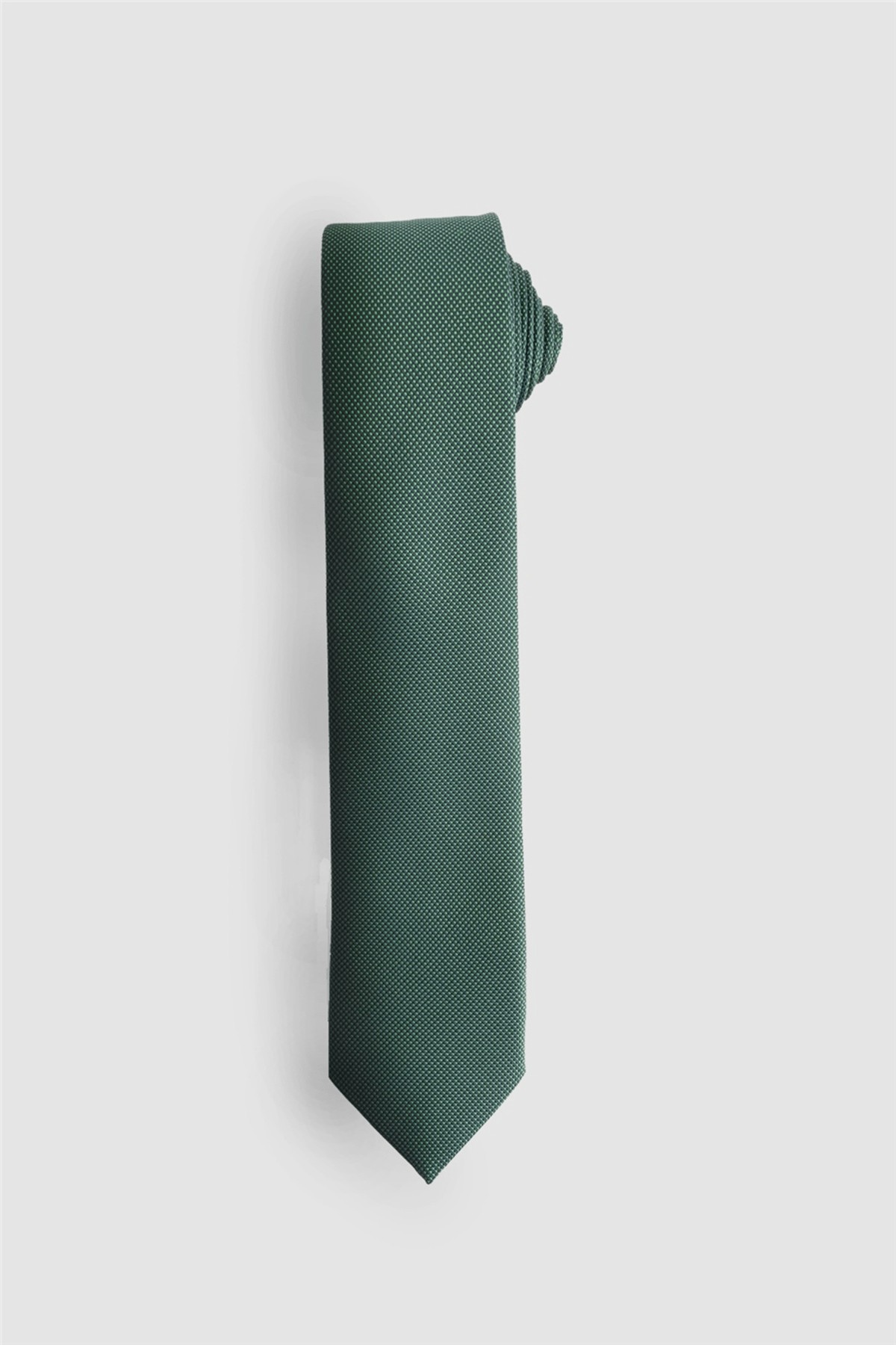 کراوات سبز مردانه ساده تودورز با دستمال جیبی